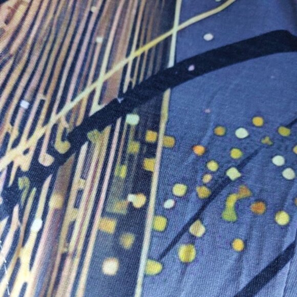 Blue and Gold Summer Overalls Size 2XL New NWOT - Picture 3 of 6